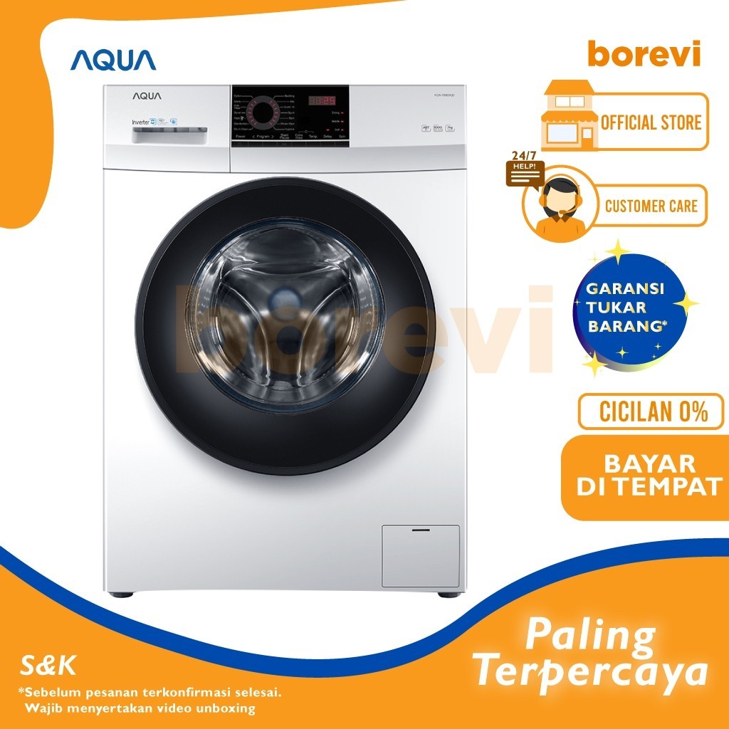 AQUA JAPAN FQW 700829 QD FQW 850829 QD MESIN CUCI FRONT LOADING