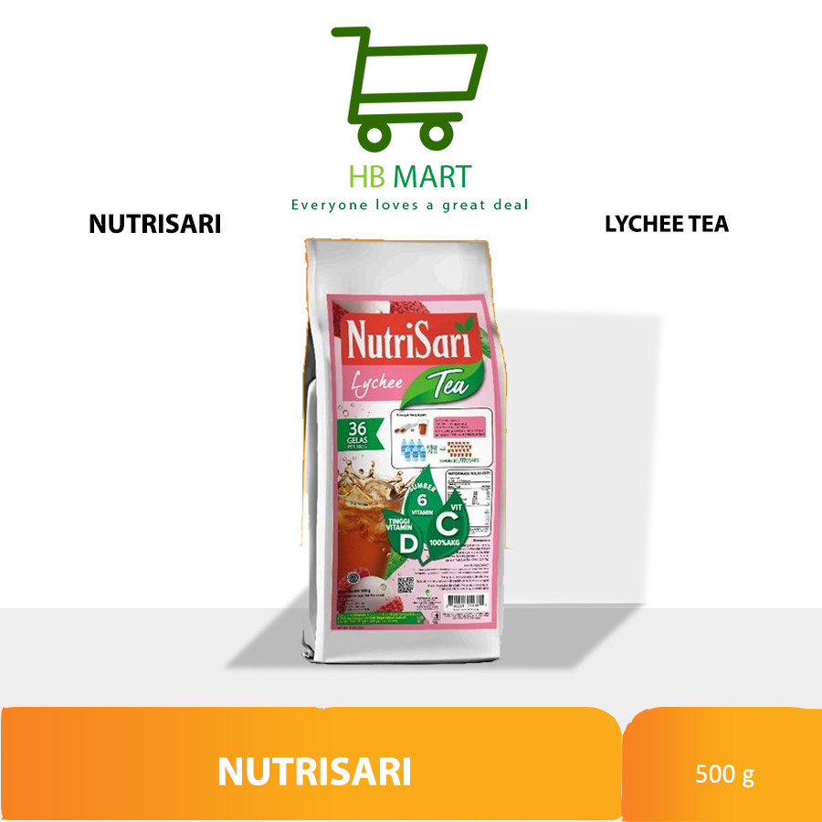 

NUTRISARI LYCHEE TEA REFILL 400 g - TEH LECI SERBUK