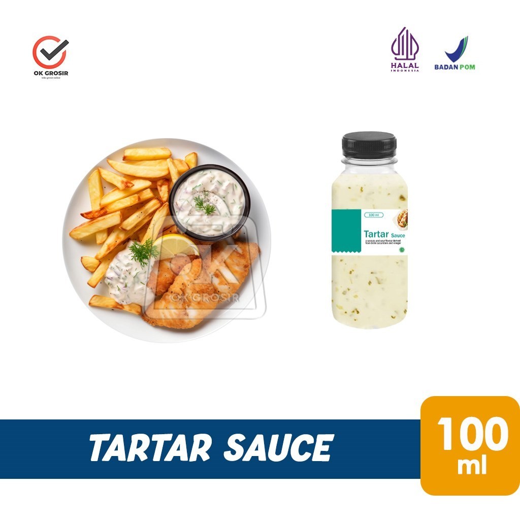 

Saus Tartar Sauce untuk Fish & Chip (Botol 100ml)