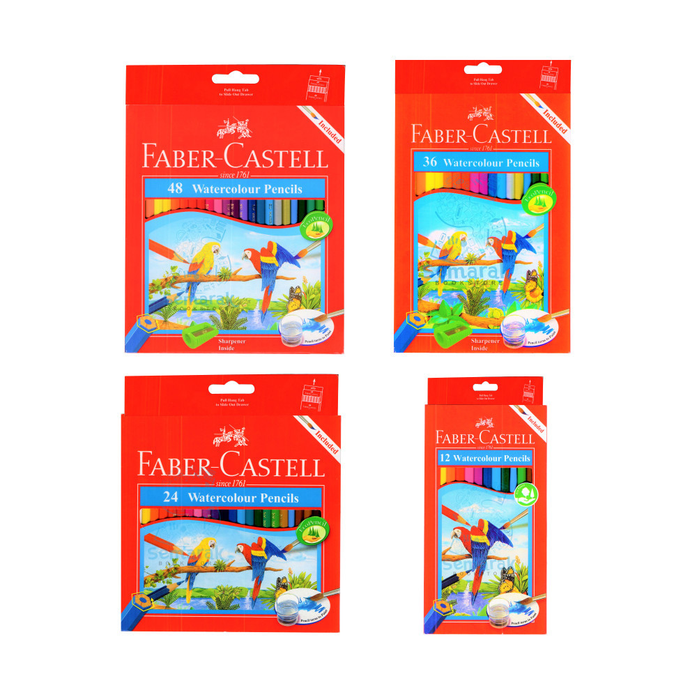 

PENSIL WARNA AIR / WATERCOLOUR PENCILS 12 / 24 / 36 / 48 WARNA - FABER CASTELL