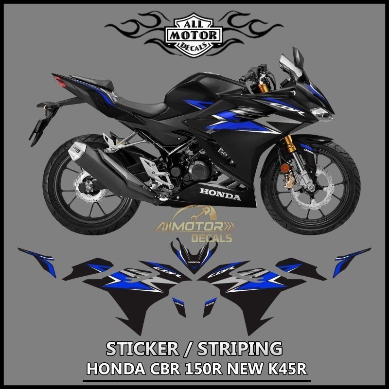 Striping Cbr150r New K45r Tahun 2021 Sampai 2024 / Stiker Honda Cbr 150 r Baru Livery / Decal Akseso