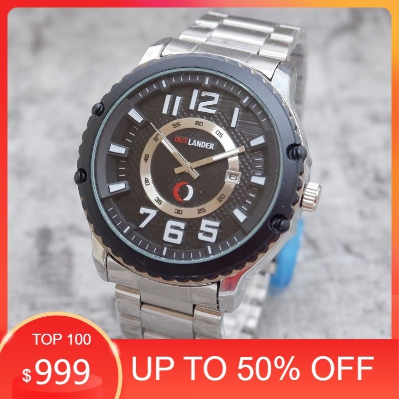 JAM TANGAN PRIA ORIGINAL OUTLANDER TANGGAL WATER RESIST