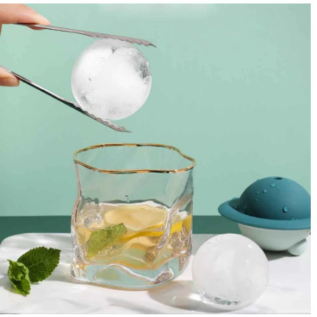 SID CETAKAN ES BATU BULAT UFO + CORONG KECIL ICE CUBE MOLD SILIKON CETAKAN ES SILIKON