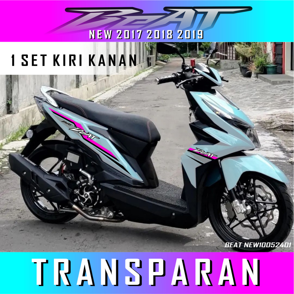 Stiker striping Beat New Esp / STRIPING BEAT NEW SIMPLE TRANSPARAN SIMPLE