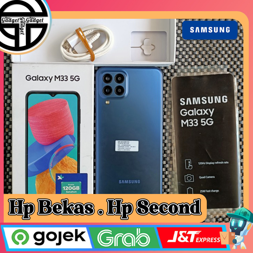 Samsung M33 5G Ram 6/128GB | Ram 8/128GB Second Original Resmi Indonesia