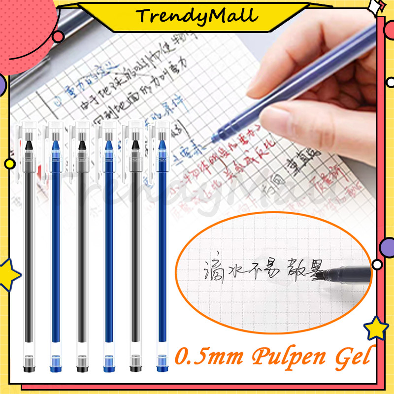 

Gel Pen /Pulpen Gel Mini 0.5mm/Bolpen Warna Hitam Biru Merah/Standard Pulpen Gel/Pulpen Gel Cair 0.5mm