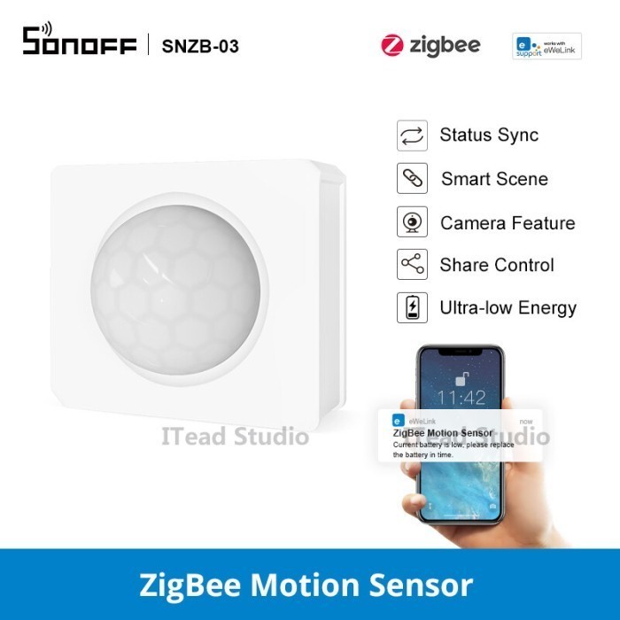 Sonoff Smart Motion Sensor zigbee SNZB03 Sensor Gerak Smart Home IOT