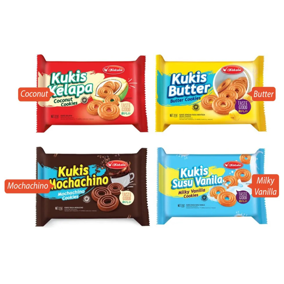 

Kokola Kukis 218gr - Biskuit Cookies All Varian Rasa