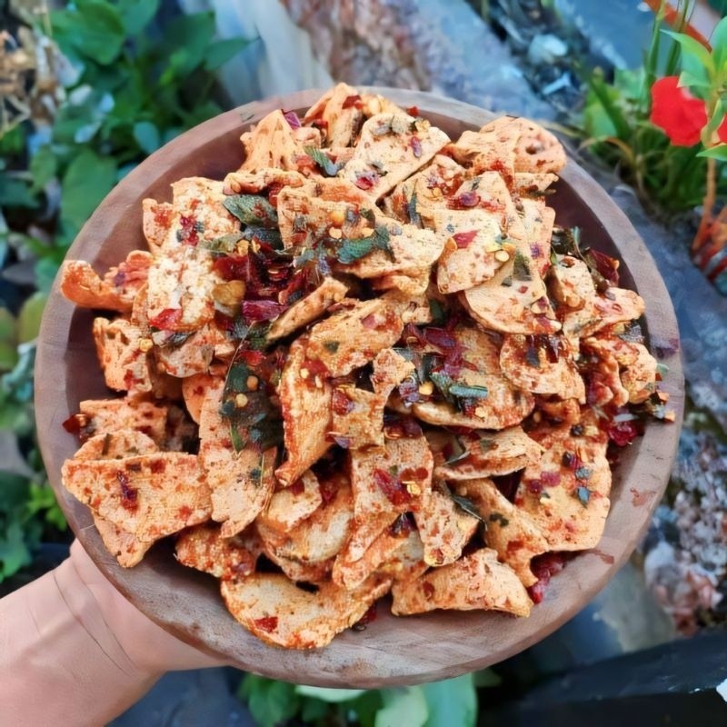 basreng 1kg pedas daun jeruk basreng basreng pedas daun jeruk 1kg basreng daun jeruk