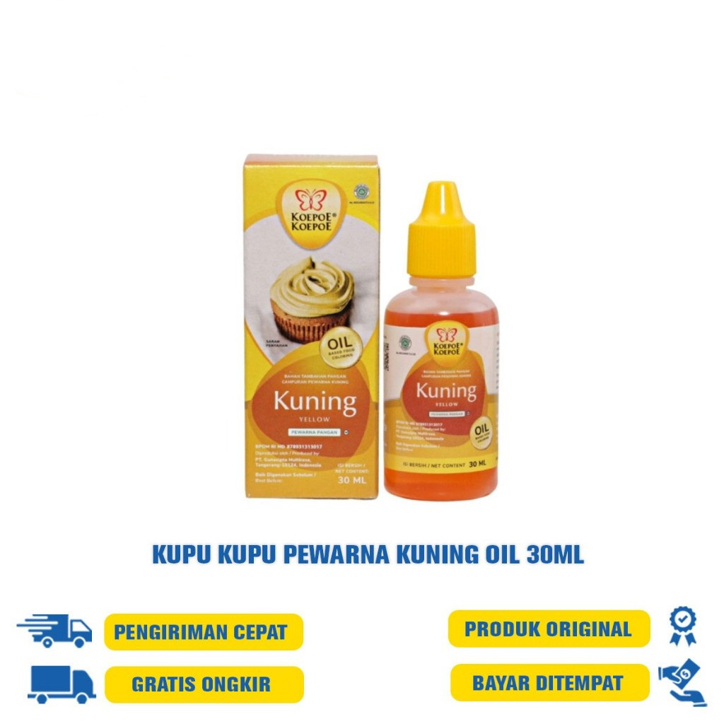 

KUPU-KUPU PEWARNA OIL BASE 30 ML
