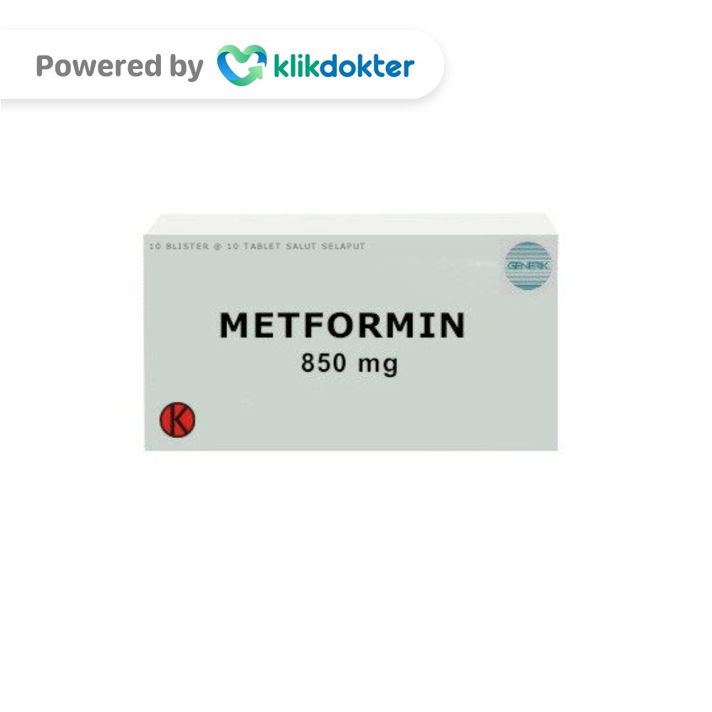 Metformin 850mg 10 Tablet Generik