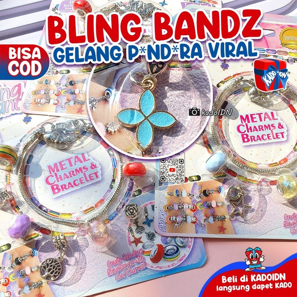 Gelang Pandora Bling Bandz Mainan Gelang Anak