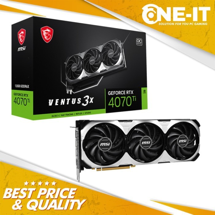 VGA MSI GeForce RTX 4070 Ti VENTUS 3X 12G OC 12GB GDDR6X