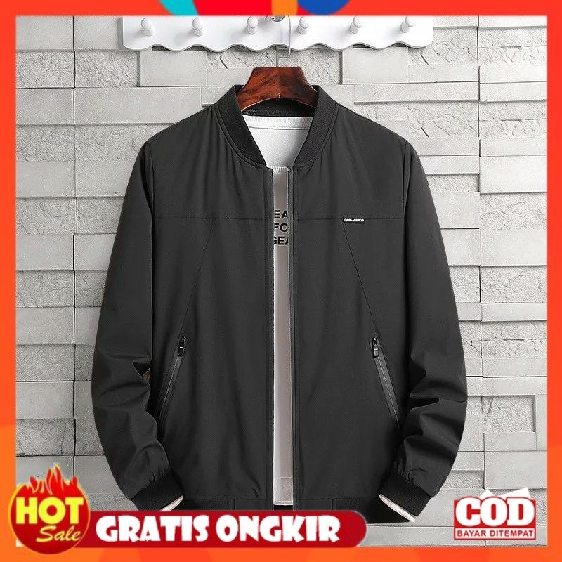 BAHAN HALUS ADEM TEBAL / Jaket Pria Bomber Original