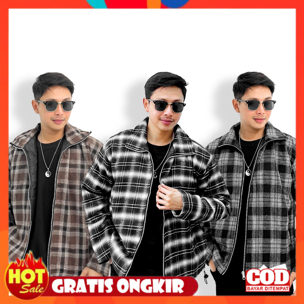 BAHAN HALUS ADEM TEBAL / JACKET FLANNEL / JACKET FLANNEL PRIA / JACKET FLANNEL LENGAN PANJANG