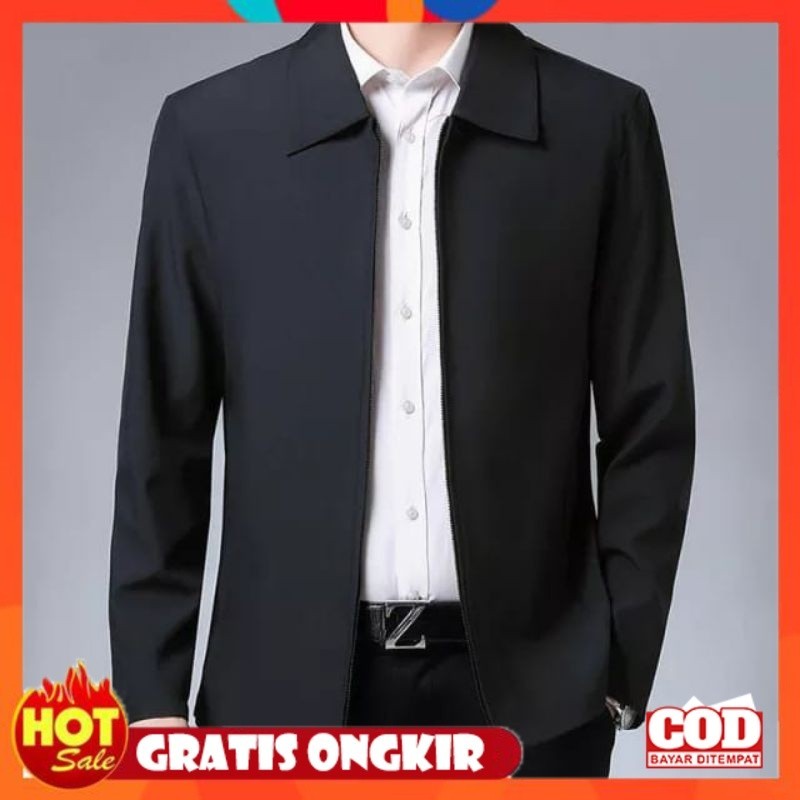 BAHAN HALUS ADEM TEBAL / jaket kantor /jaket pria formal semi jas kasual bahan import terbaru