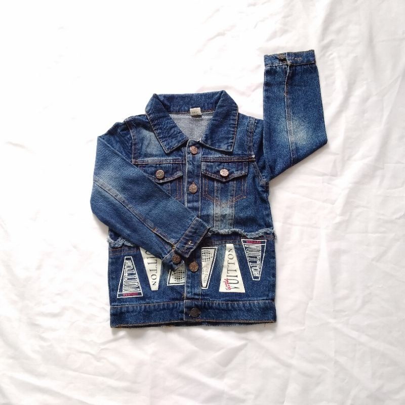 JAKET ANAK FASHION COWOK JEANS/DENIM IMPORT UMUR 2-3 TAHUN