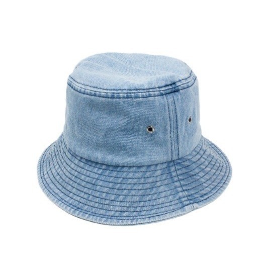 ✨W.H.Sw✨ - PROMO KKV Ohgo One day Fisherman's Cap Topi Bucket Hat Rimba Pria Wanita - denim blue