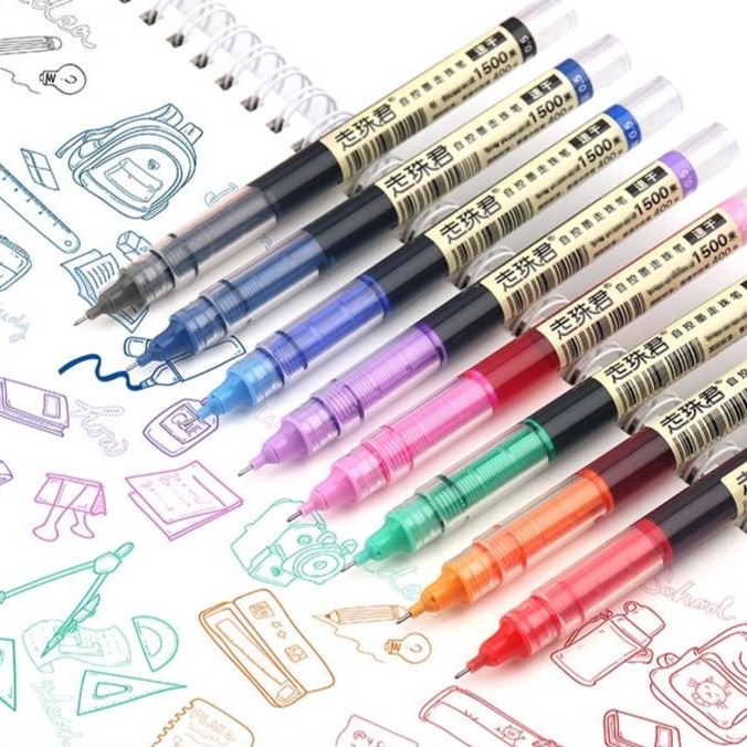 

Pulpen Tinta Isi Gel Cair Ada 8 Warna Pen Gel Pen 0.5mm Pena Warna Warni Tinta Aesthetic Vintage Retro Color
