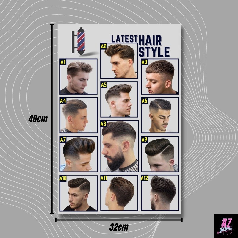 Poster Pangkas Rambut Poster Pangkas Rambut Pria Poster Barbershop Poster Pangkas Rambut Terbaru Pos