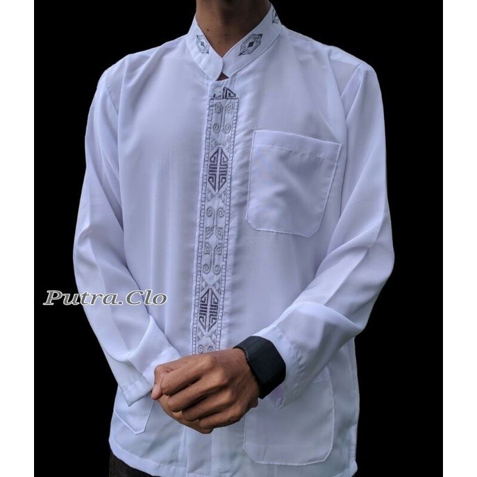 [NEW]  BAJU KOKO PUTIH DEWASA TANGAN PANJANG  / KOKO IBADAH TAKWA LENGAN PANJANG