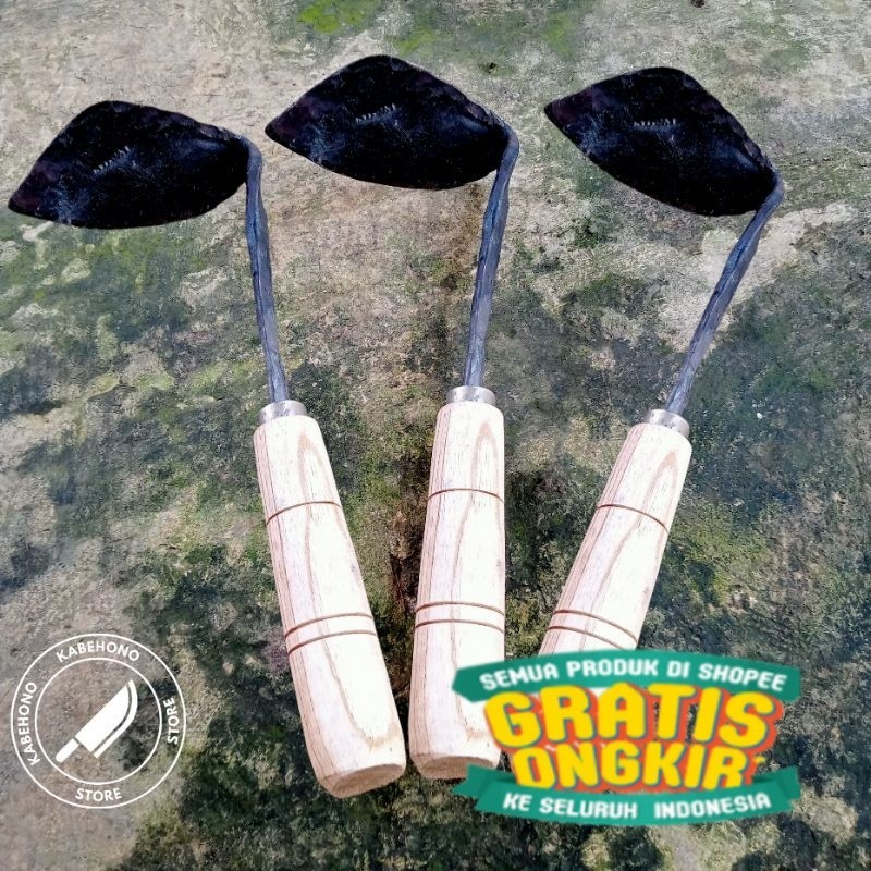 CANGKUL KECIL MIRING KORET RUMPUT / CANGKUL MIRING KORET SAMPAH / WANGKIL / GATUL / CANGKUL MINI BAJ