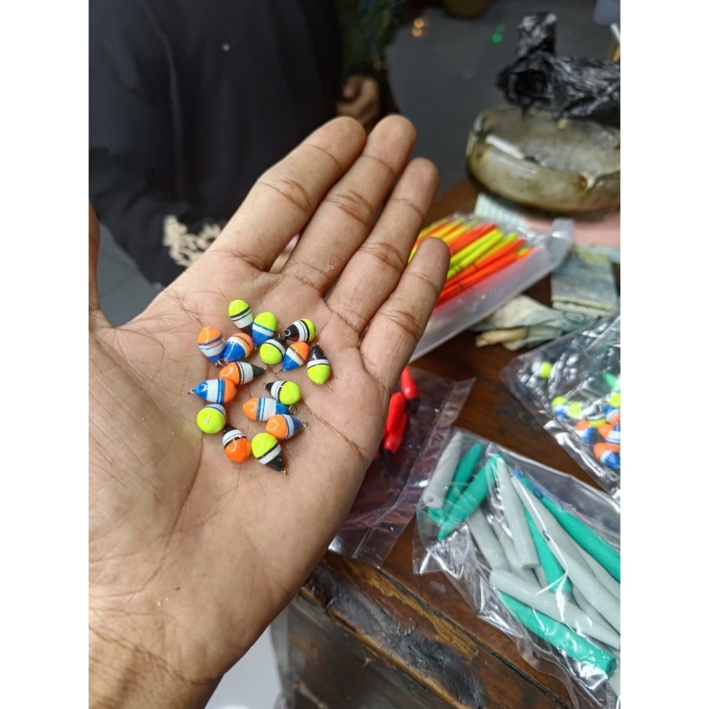 PELAMPUNG KAMBANGAN BULAT KAYU BALSA SENSITIV DK PANCING