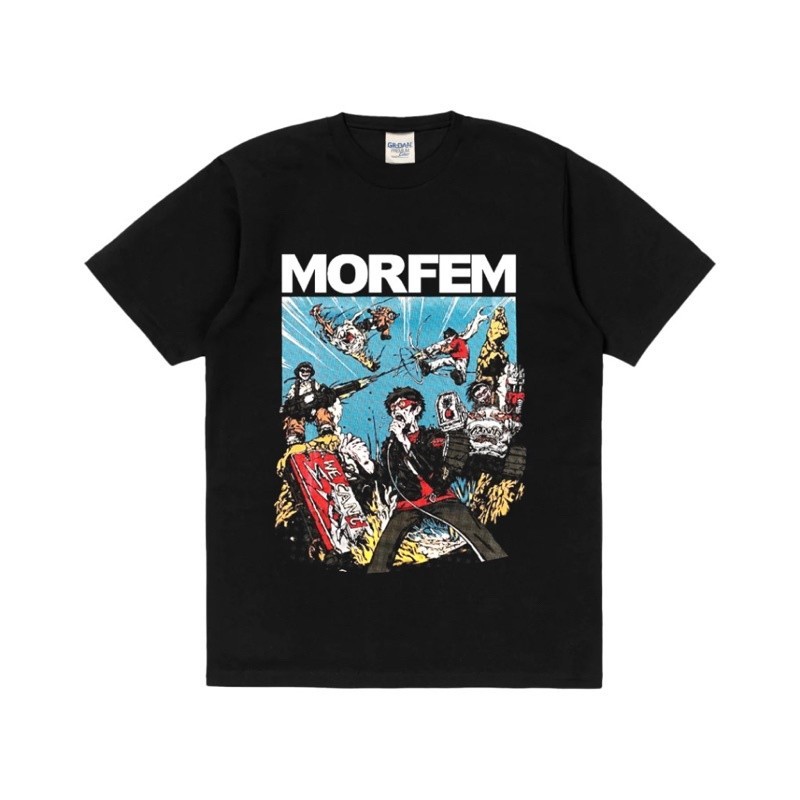 Morfem little rascal II Tshirt - Kaos band morfem - kaos morfem little rascal Bahan Cotton Combed 24