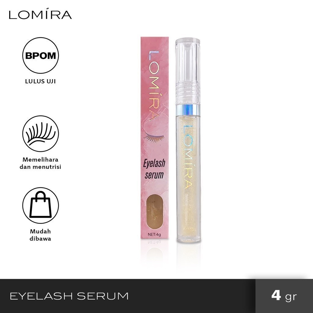 Lomira Serum Bulu Mata 4Gr Nourish Eyelash Serum Bpom Lom-E