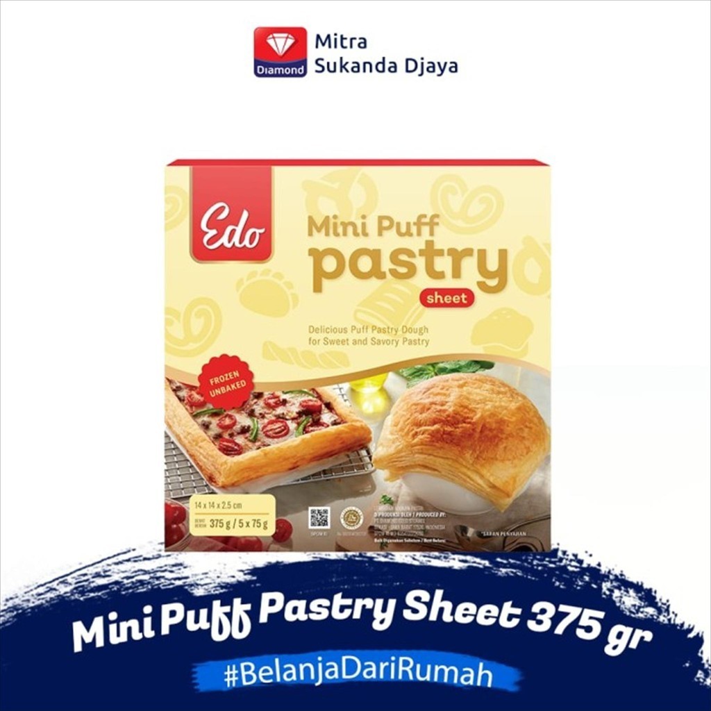 

MINI PUFF PASTRY 375 GR - EDO