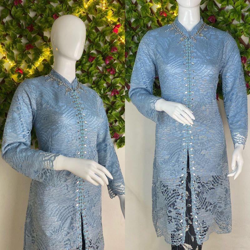 kebaya modren model tunik sanghai/ kebaya busui payet/kebaya pesta/kebaya wisuda