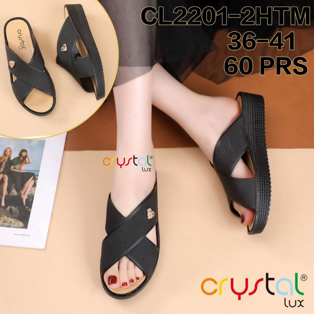Sandal Tali Silang Love Wedges Wanita | Sandal Tali Silang Jelly Wanita | Sandal Wedges Empuk | Sand