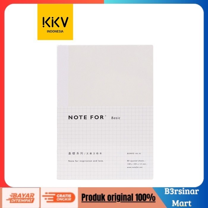 

[KUALITAS TERBAIK] KKV NOTEFOR Notebook Buku Tulis Catatan Garis Polos A5 A6 80 Halaman - A6 B1081·Grid