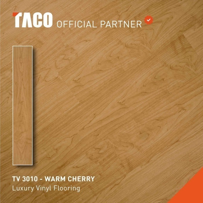 TACO Lantai Vinyl 3mm - Vinyl Taco 3010 Warm Cherry