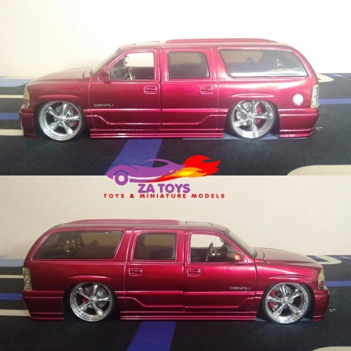 PTS99 Diecast Jada Toys GMC Yukon Denali XL Merah Loose Skala 1:24