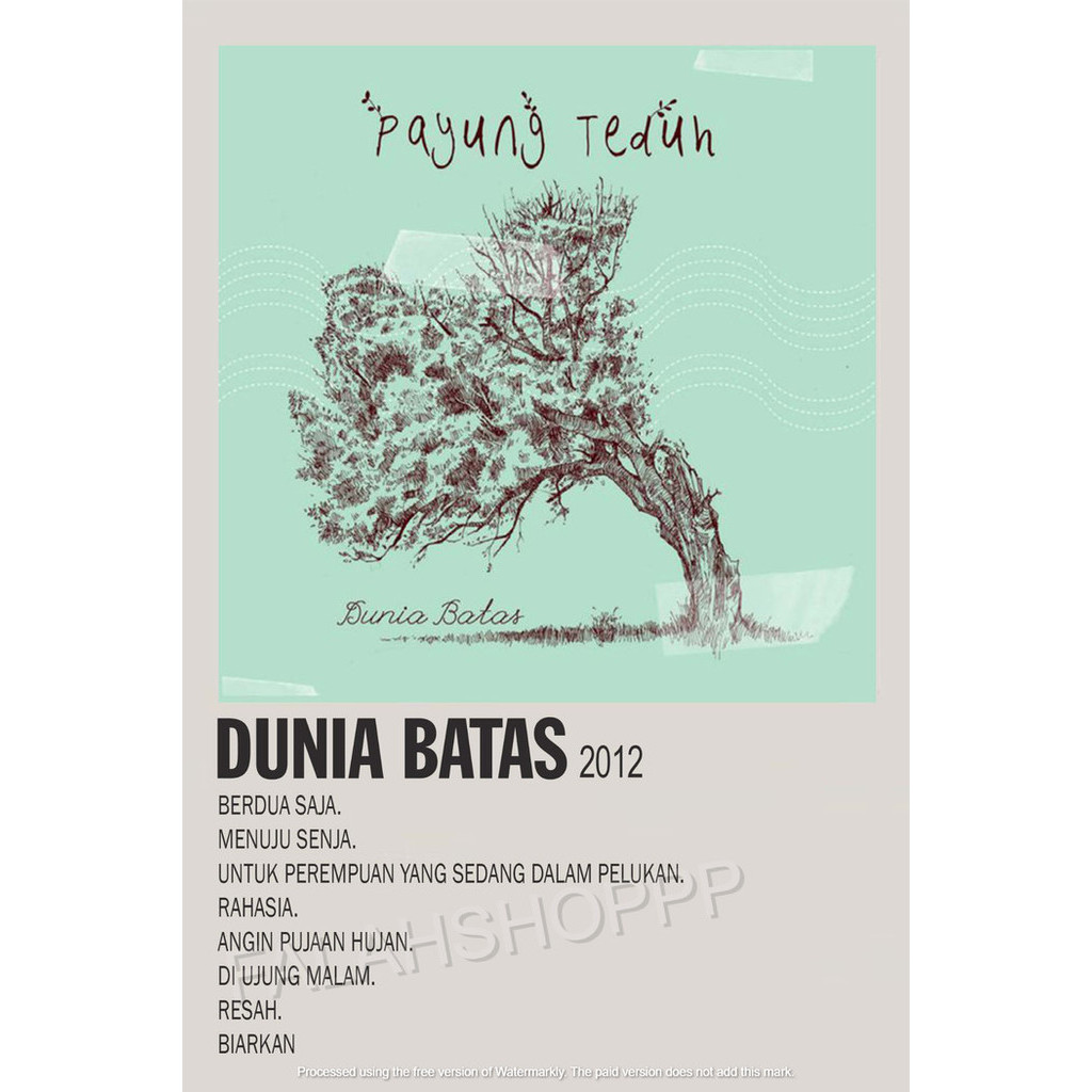Poster Album Dunia Batas - Payung Teduh