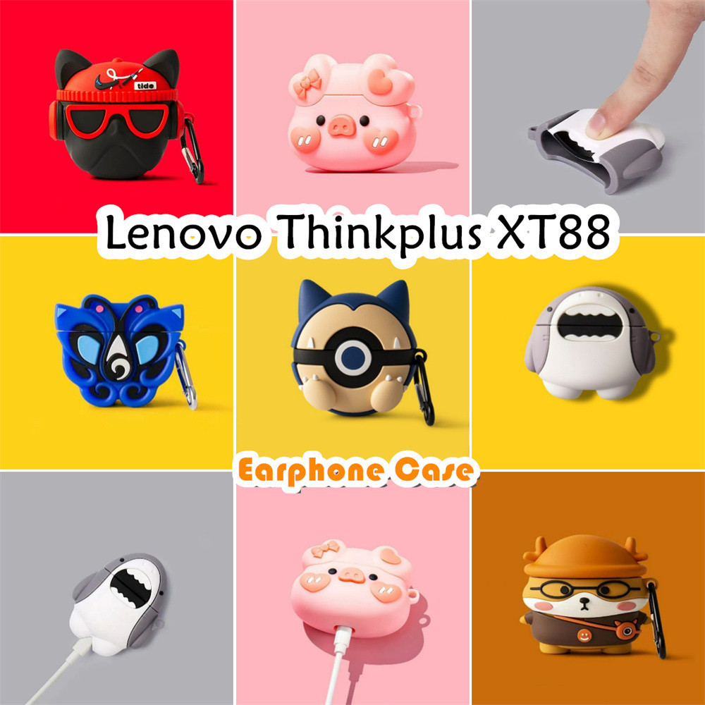 Umstore Untuk Lenovo Thinkplus XT88 Case Trendi Kartun Soft Silicone Earphone Case NO.2