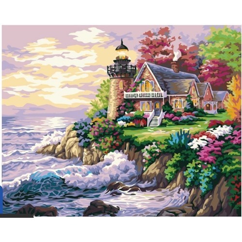 Hobigun Diamond Mosaic Table Diamond Painting Kit Puzzle-Lighthouse-50 X65