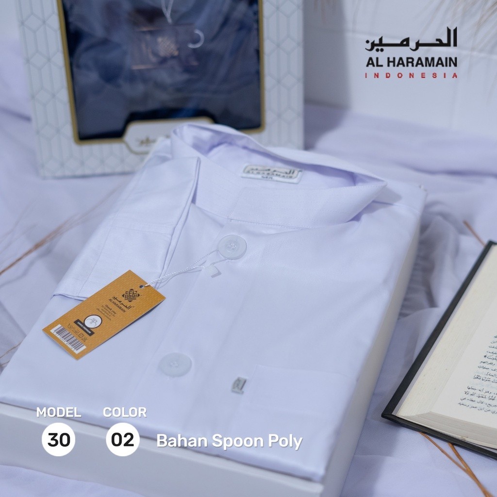 (TANPA BOX) AL Haramain Koko Habib (30) | Putih | Hitam | Marun