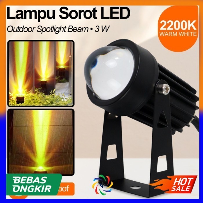 Lampu Sorot Gedung Lampu Sorot Taman Spotlight Outdoor Waterproof