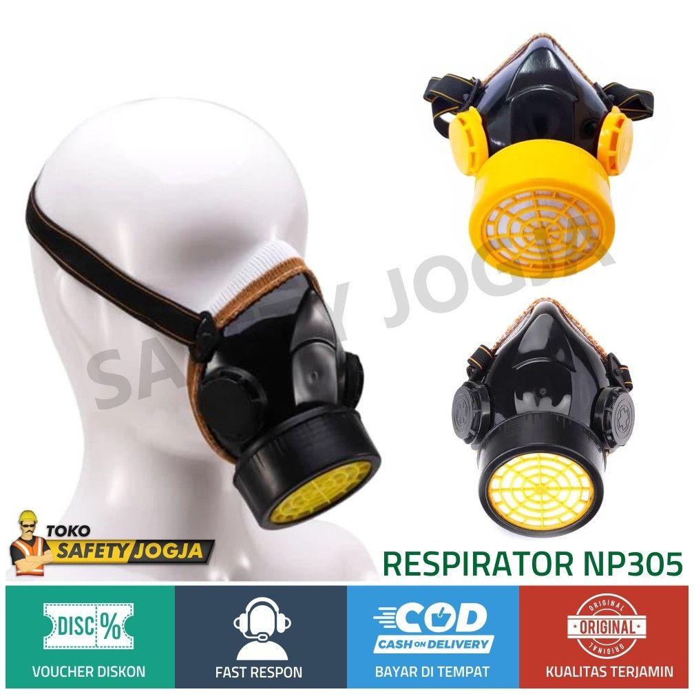 Masker Obat / Masker Chemical / Masker Asap Anti Debu Single Filter Moncong Babi Murah