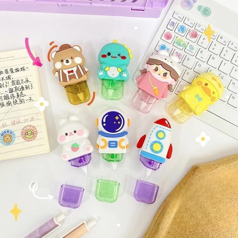 

Rinefe Correction Tape / Tip Ex Kertas / Pita Koreksi 8 Meter Motif Lucu- TX02