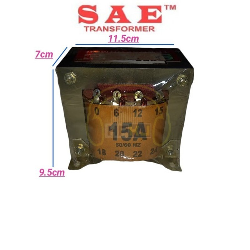 TRAVO TRAFO TRAPO TERAVO SAE 15 A 24V travo 15 amper engkel SAE 15A-24 ( NON CT )