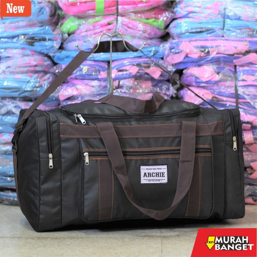 tas jinjing wanita Tas Travel Archie Bag Jinjing Traveling Murah Baru Kuat Awet Jumbo Pulkam Baju Mu