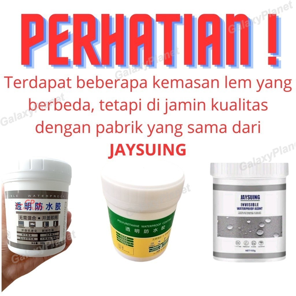 Lem Transparan Jaysuing 500 1000G Cat Anti Bocor Invisible Waterproof Agent Keramik Kamar Mandi