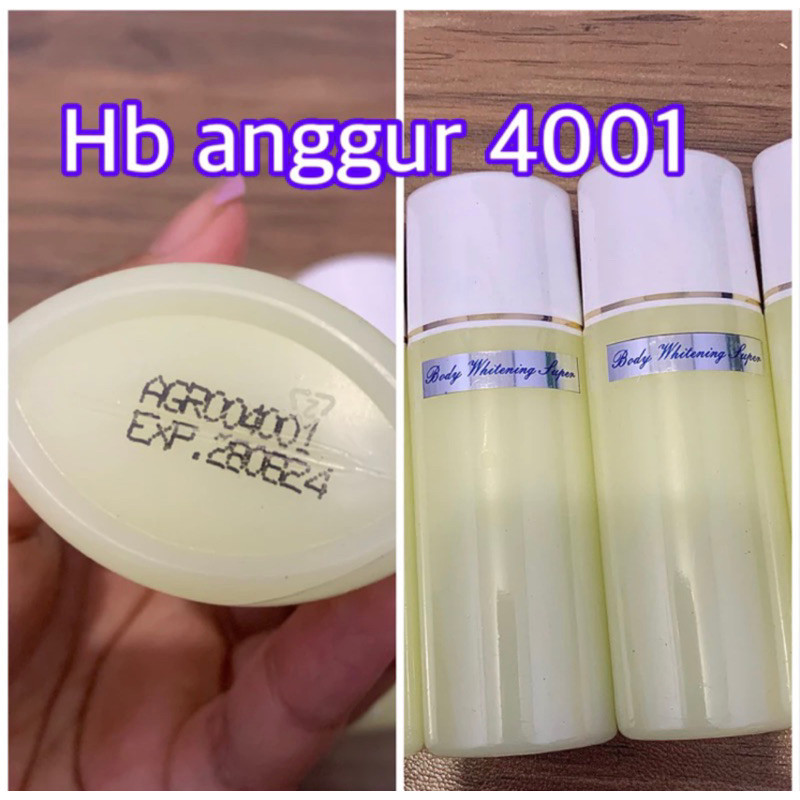 PROMO HB MALAM Anggur Klobe 4001 Extra whitening / Hb full klobe