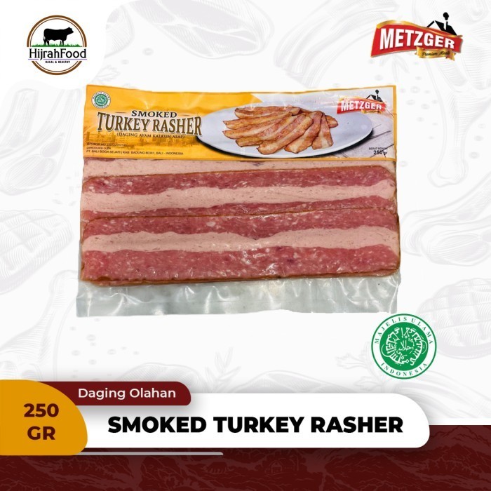 Metzger Smoked Turkey Rasher / Daging Ayam Kalkun Asap 250 gram