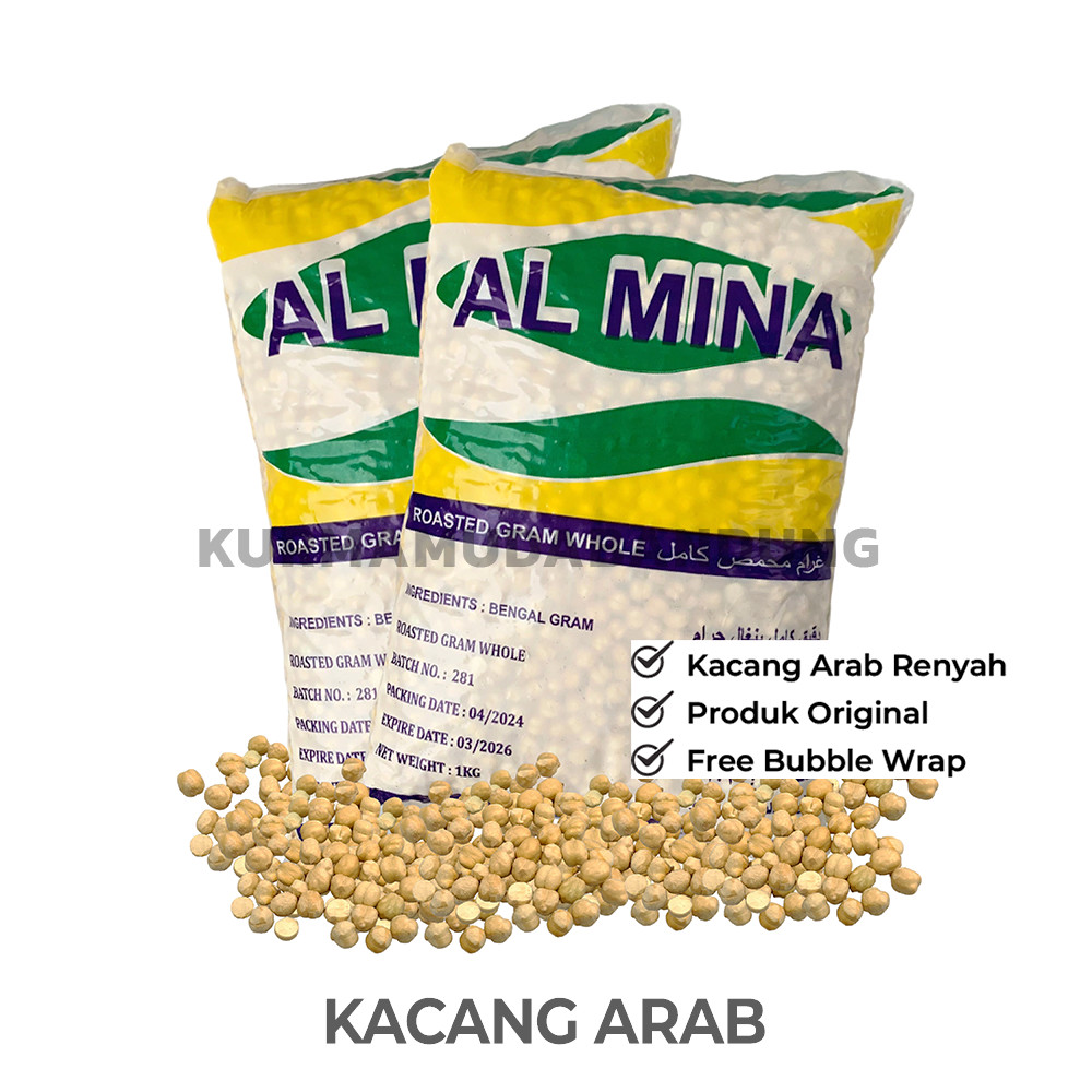 

KACANG ARAB 1KG / KABULI OLEH OLEH HAJI / UMROH / Roasted Chickpea / Kacang Arab Chickpeas