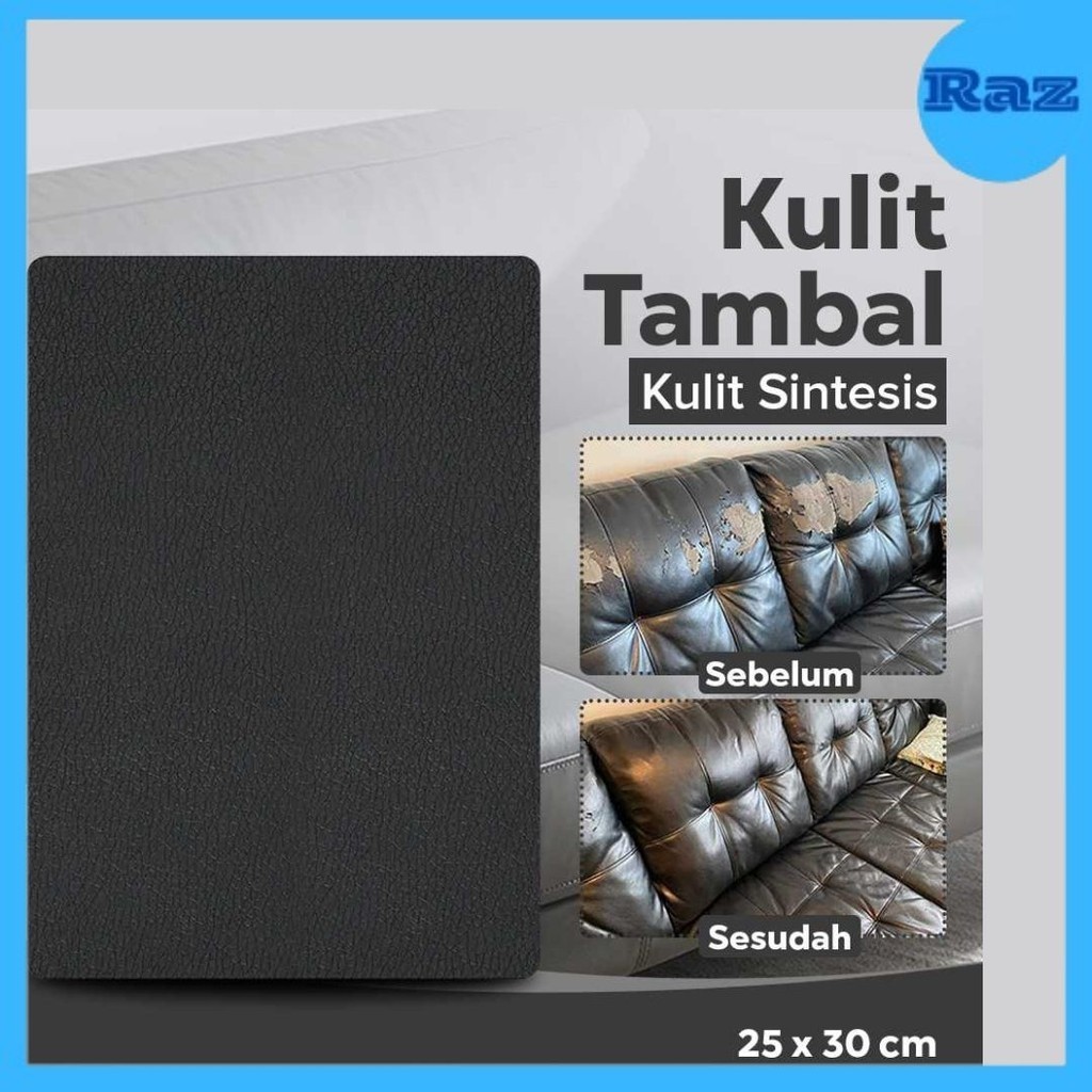 Stiker Kulit Sintetis Tambal Penambal Sofa Jok Mobil Jok Motor