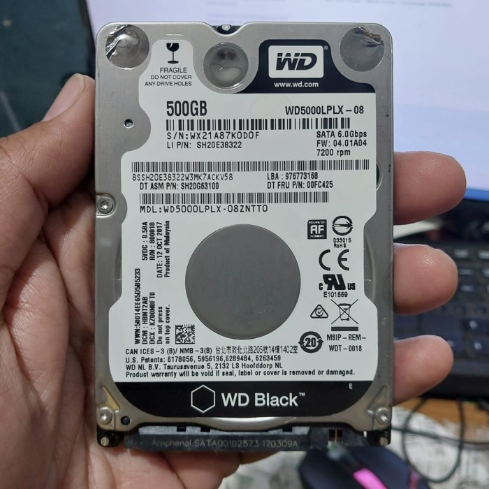 hdd 500gb laptop wd black murah hardisk 500gb wd black 7200rpm sata